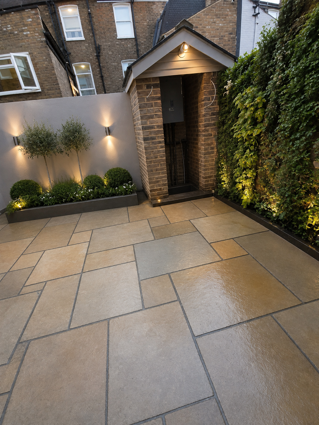 Fulham garden works · landscaping, paving & lighting